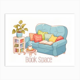 Book Space 1 Art Print