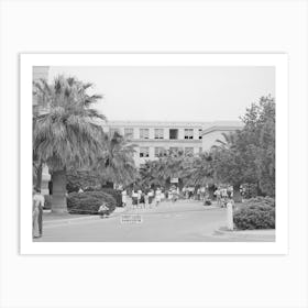 High School In Phoenix, Arizona By Russell Lee Art Print