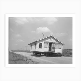 Moving A House,Seminole, Oklahoma By Russell Lee Art Print