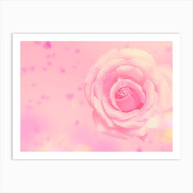 Pink Rose Art Print