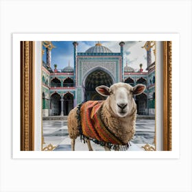 Sheep In A Mosque Art Print