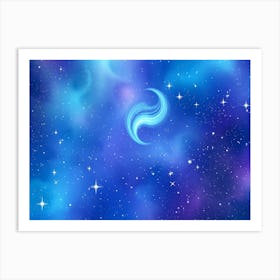 Flux Schnell Vibrant Whimsical Fantasy Starry Night Sky With A 3 Poster