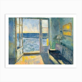 Seabound Beauty Painting Inspired By Paul Cezanne Art Print