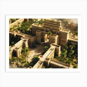 Egyptian City 1 Art Print