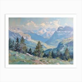 Western Landscapes Rocky Mountains 2 Art Print