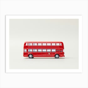Toy Car Red London Bus Art Print