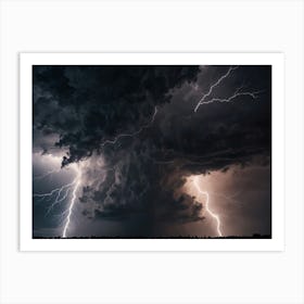 Lightning In The Sky 27 Art Print