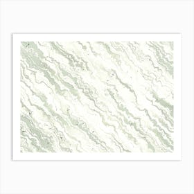 Sage Green Marble Art Print