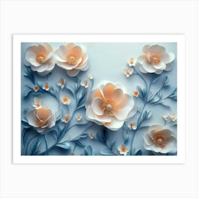 3d Flower 1 Art Print