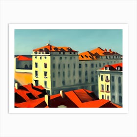 London Rooftops Art Print