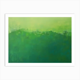 Green Landscape 4 Art Print