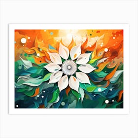 Indian Flag Art Print