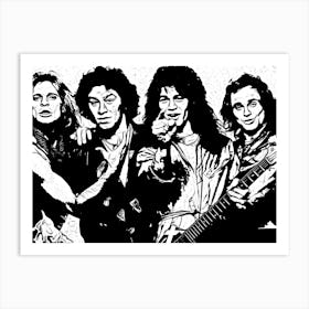 Van Halen Band Rock Music Legend Art Print