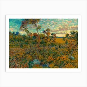 Sunset At Montmajour (1888), Vincent Van Gogh Art Print