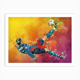 Cristiano Ronaldo Bicycle Kick Art Print