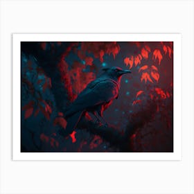 Crow In The Tree Poster