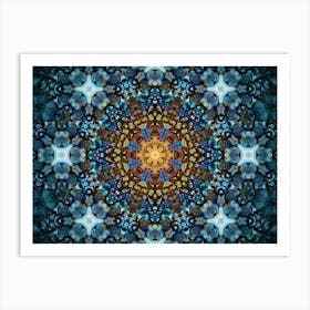 Abstraction Blue Constellation Art Print