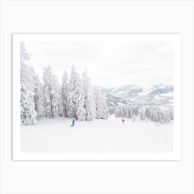 Ski Slopes In Aspen Art Print