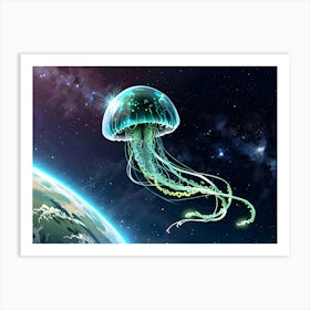 Jellyfish In Space 1 Art Print