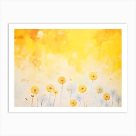 Yellow Dandelions Art Print