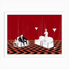 Twin Peaks Black Lodge Art Print