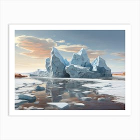 Glacial Desert Art Print