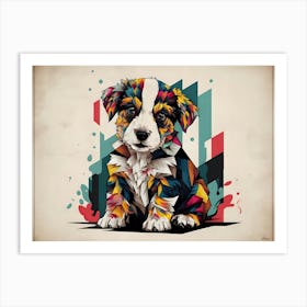 Puppy Print Art Print