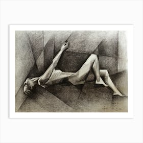Art Deco Nude - 11-08-22 Art Print