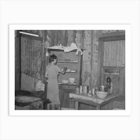 Kitchen Of Tenant Farmer Near Warner, Oklahoma By Russell Lee 1 Art Print