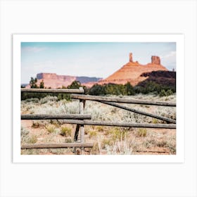 Utah Sagebrush Scenery Art Print