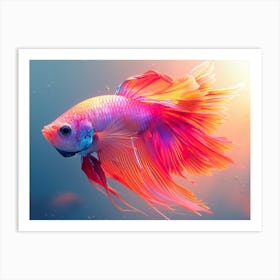 Siamese Catfish 3 Art Print