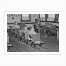 Children In Rural School, Williams County, North Dakota By Russell Lee Art Print