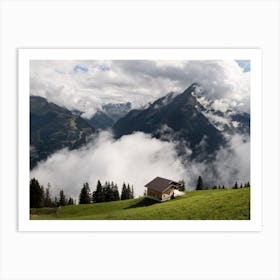 Little house in the Swiss Alps Art Print