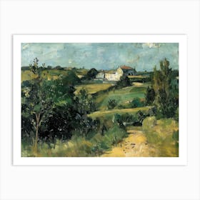 Sun Splendor Painting Inspired By Paul Cezanne Art Print