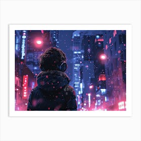 Night In The City 1 Art Print