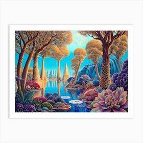 Psychedelic Garden Art Print