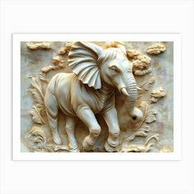 Beautiful Animal 3d Painting Art Print