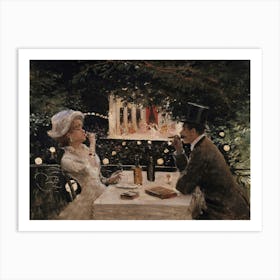 Vintage Antique Couple Poster Art Print