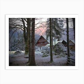 Cabin In The Woods Art Print