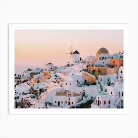 Santorini Sunset Art Print