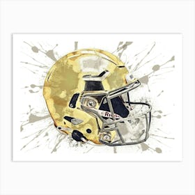 Notre Dame Fighting Irish NCAA Helmet Poster 1 Art Print