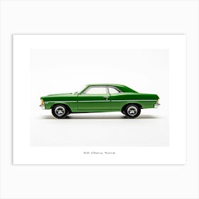 Toy Car 68 Chevy Nova Green 2 Poster Art Print