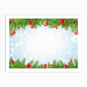 Season Background Holiday Merry Ornament Text New Year Decorating Eve Happy Design Card (8) Art Print