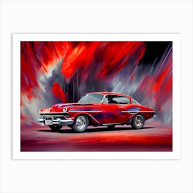 Red Car 3 Art Print