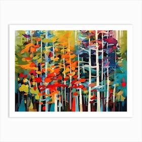 Aspen Trees Art Print