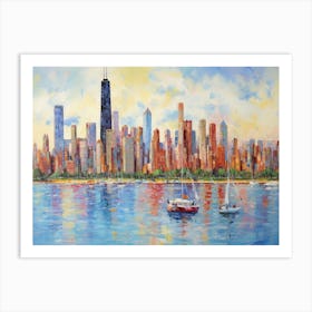 Chicago Skyline 11 Art Print