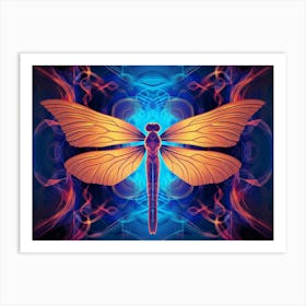 Dragonfly Saddlebags Tramea Lacerata 2 Art Print