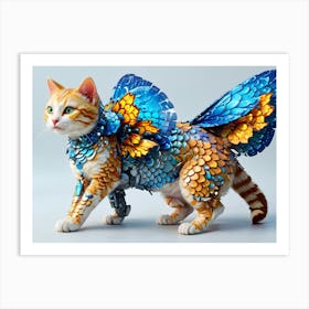 Cat With Wings Art Print