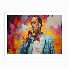 Man Smoking A Cigarette 5 Art Print