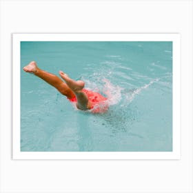 Dive in the pool | Summer fun Art Print